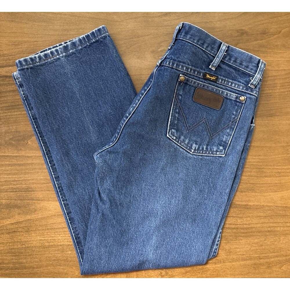 Wrangler Jeans, Men's Size 34x29, Blue, Denim, Slim Fit, Pockets, MWZ